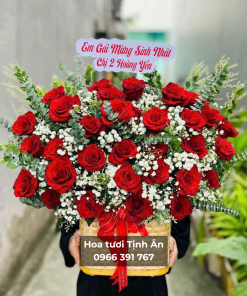 Giỏ hoa chúc mừng - Đại hồng phát